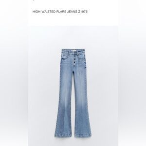 Zara Light Blue Flare Jeans